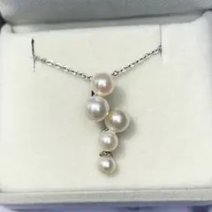 あこや真珠ネックレス　パール　ペンダント　伊勢志摩越物 無調色　ベビーパール葡萄
