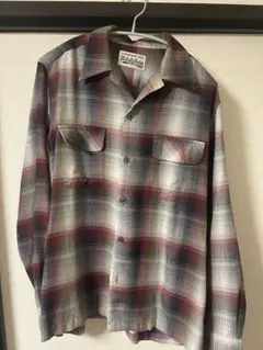 ワコマリア オンブレチェック オープン カラーシャツ 21SS 野村訓市