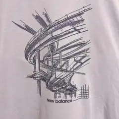 希少）高速道路　立体交差絵柄　ニューバランス　Tシャツ　サイズXL