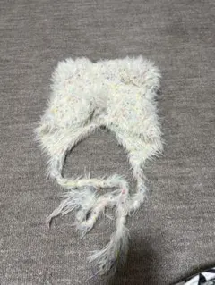 猫耳つきニット帽子