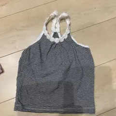 ストライプ ノースリーブタンクトップ　グローバルワーク