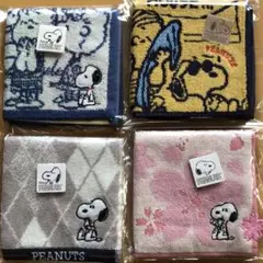 スヌーピータオル　4枚セット