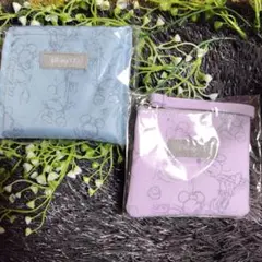 Disney 100 エコバッグ 、ストラップ付ミニポーチ2点セット