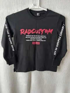RAD CUSTOM キッズ 長袖カットソー ブラック✩.*˚
