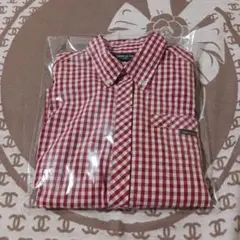 COMME CA ISM レッドチェック 長袖シャツ 130A