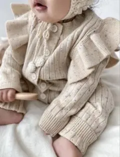 【人気】KONOHA ululu つぶつぶニットロンパース