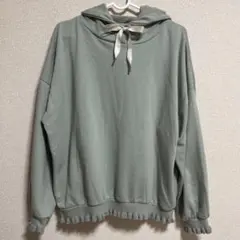 しまむら　Khalita メローパーカー　ライトグリーン