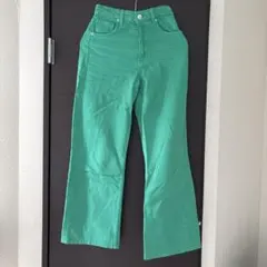 ZARAデニムグリーン