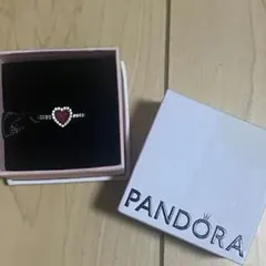 pandora Elevated red heart ring 指輪