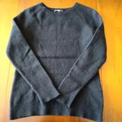 UNIQLO ブラック 長袖ニットセーター L 毛玉なし