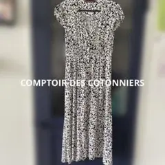 コントワーデコトニエ花柄ロングワンピース