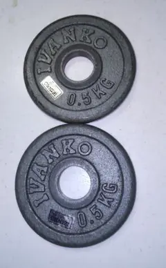 IVANKO 0.5kgプレート2枚 28mm 用 競技用レベル