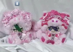 ハンドメイド 着ぐるみ 推し活 おすわりぬい服 桃色 d188