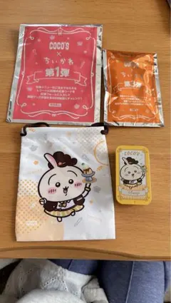 ココス×ちいかわ うさぎ グッズ 巾着 スライドケース 未使用 COCO'S