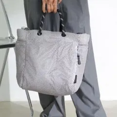 【ALTROSE】 ショルダーバッグ トート 2way グレー メッシュ