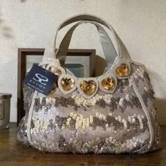 [新品]SAVOY サボイ　スパンコールビジュー　ハンドバッグ