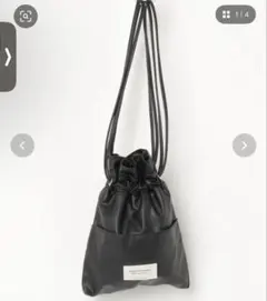 beautiful people ショルダーバッグ 2WAYレザー巾着バッグ