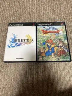 【PS2】タ-1 ドラゴンクエスト8 ファイナルファンタジー10 ソフト　セット