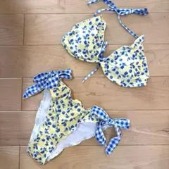 ROXY セパレート水着 ビキニ 花柄 M - メルカリ