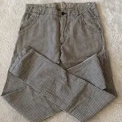 ギンガムチェックカジュアルパンツ