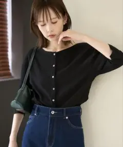 ロペピクニック　前後2WAYシアー楊柳カーディガンプルオーバー