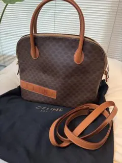 CELINE モノグラムパターン ハンドバッグ　ストラップ付
