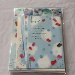 平成レトロ クーリア　レターセット 当時物　新品未使用　金魚柄