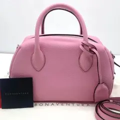 未使用級✨BONAVENTURA AVA ミニボストン　ピンク　2way 未使用級✨BONAVENTURA AVA ミニボストン ピンク 2way