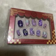 ☆未使用 鬼滅の刃　オリジナルネイルチップMサイズ 10個入り 胡蝶しのぶ
