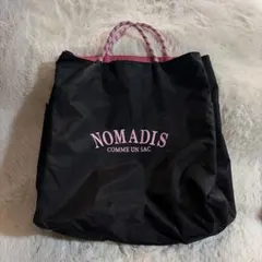 NOMADIS ブラック トートバッグ大リバーシブルのサムネイル