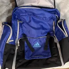 アディダス　adidas 大容量　リュック　青　宿泊行事用　バックパック