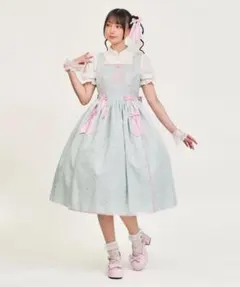完売品axes femme kawaii 牡丹刺繍チャイナジャンスカ（ミント）のサムネイル