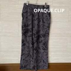 オペークドットクリップ　ボタニカル　パンツ　グレー　38 M
