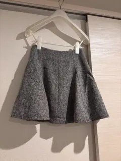 グレイル　インパン裏地付きツイードフレアミニスカート　Sサイズ