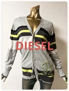 ☘️T21759☘️DIESEL 長袖 ボーダー カーディガン Sのサムネイル