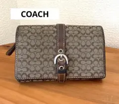 【COACH】財布 シグネチャー 二つ折り ブラウンのサムネイル