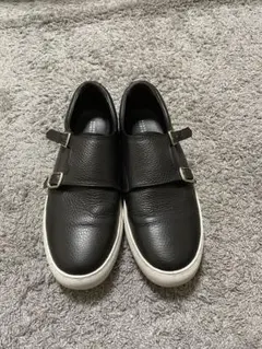 BARNEYS NEWYORK グレインレザー ダブルモンクスニーカー 42 BARNEYS NEWYORK グレインレザー ダブルモンクスニーカー 42 - メルカリ
