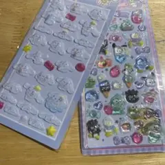 M*y様 2枚 セット 少量新作3D シール ぷくぷくキャラクターシール 最安値