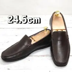 stefanorossi 本革 ローファー T.MORO ブラウン 24.5㎝