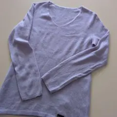 ラベンダー ニット