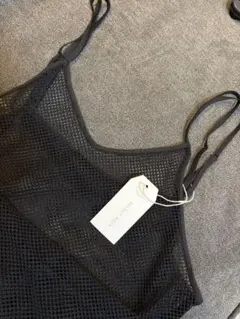 ダブルショルダーメッシュキャミワンピース セレクトモカのサムネイル
