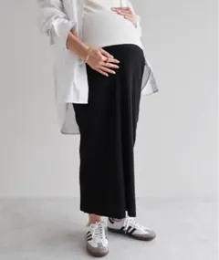 【マタニティ】セルフカットリブタイトスカート andme Mサイズ