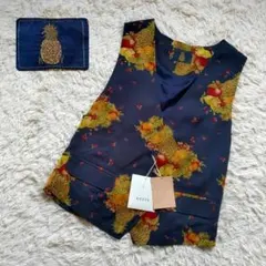 KETTY ケティ 新品未使用タグ付き 総柄 フルーツ柄 ベスト ジレ