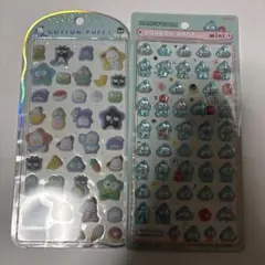 ハンギョドン　はぴだんぶい　ボンボンドロップシール　コットンパフィシール　正規品