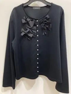 再値下げ！　インゲボルグ　カットソー羽織り　美品　クロ　11号　ピンクハウスのサムネイル