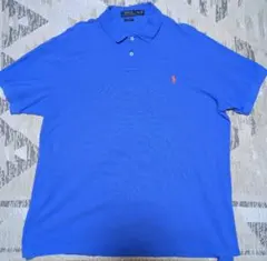 極希少　POLO RALPH LAUREN ポロシャツ ブルー　xxlのサムネイル