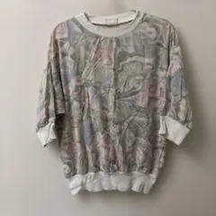 ビンテージ　５部袖ブラウス