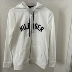 TOMMY HILFIGER フード付きホワイトパーカー