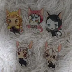 鬼滅の刃 にゃふぉるめ アクリルチャーム 猗窩座 実弥 煉獄杏寿郎 宇髄天元