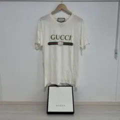 現行✨GUCCI シャツブラウス 花柄 フリル リボンタイクリスタルボタン GUCCI】グッチ『ボウタイ付 シルク 花鳥柄 長袖ブラウス size38